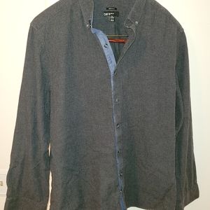 Bar III Slim Fit casual button up grey